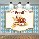 Aus Holz Blau Diamant Bier Prost Oktoberfest Hintergrund